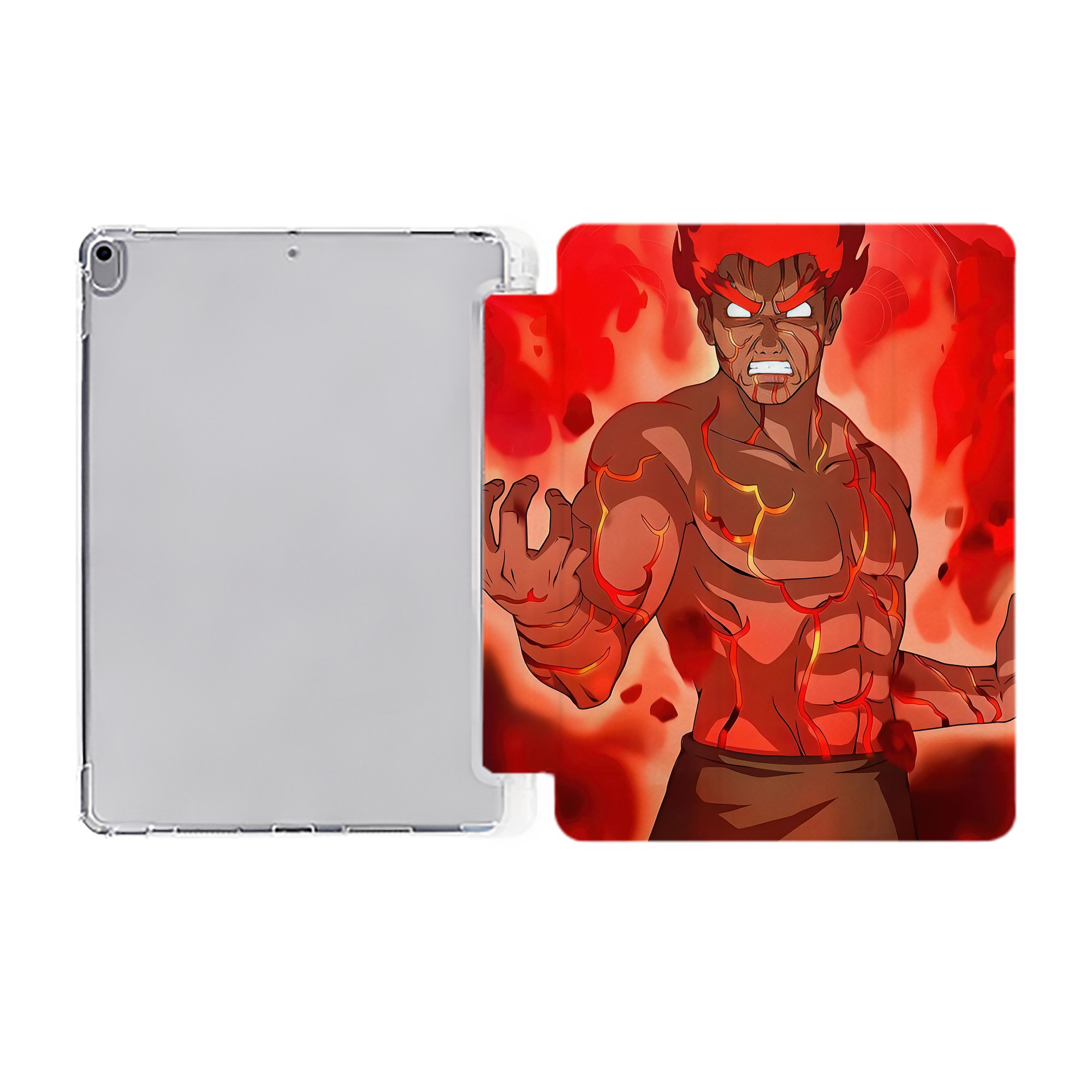 （画像用） NARUTO -ナルト- NARUTO -ナルト- 疾風伝 IPad ケース ペン収納付き 三つ折りスタンド PUレザー×シリコン 対応機種9.5/10.5/10.9インチ